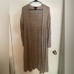 See You Monday Brown Long Cardigan